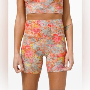 Lululemon Align Short *6" in Inflorescence Multi